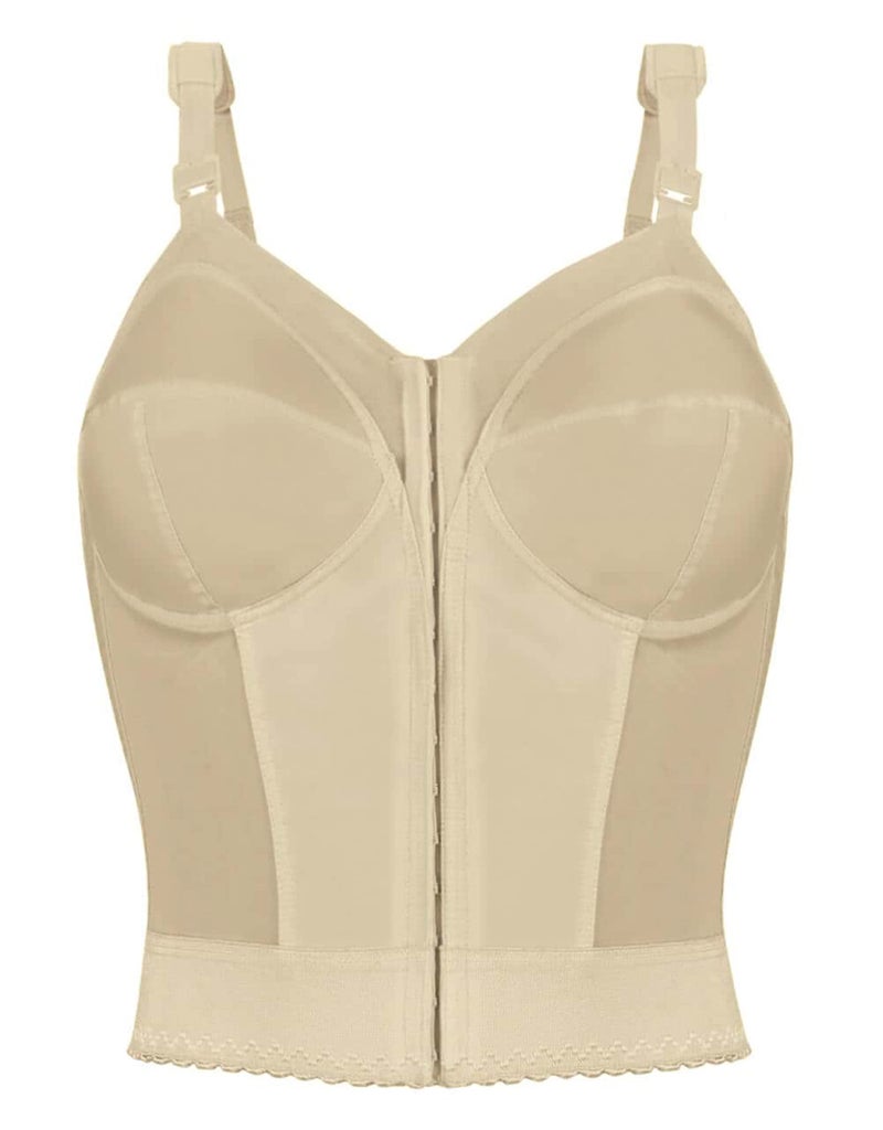 Exquisite Form womens Exquisite Form Fully Women's Front Close Longline Posture #5107530 Bra, Beige, 38B US - Image 2